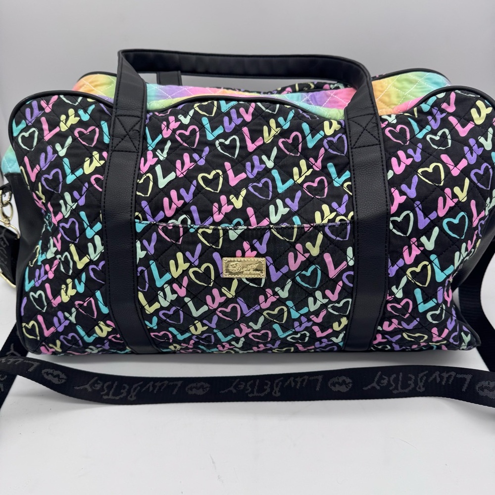 Betsey Johnson Luv Heart Duffel Bag